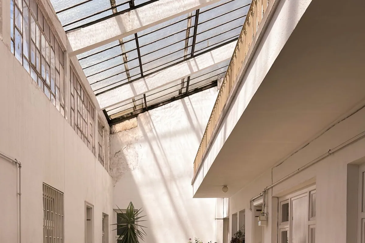 A multi-unit condo building where a neighbor’s smoke can travel between units